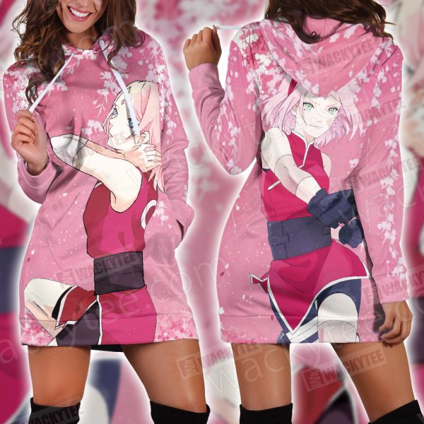 Naruto Sakura Haruno 3D Hoodie Dress