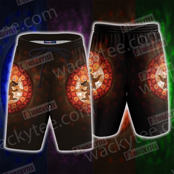 Digimon The Crest Of Courage New 3D Beach Shorts