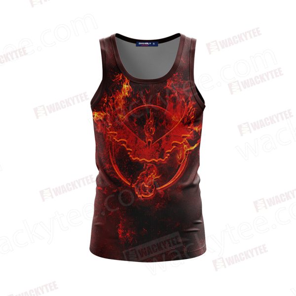 Team Valor Pokemon Go New Unisex 3D Tank Top