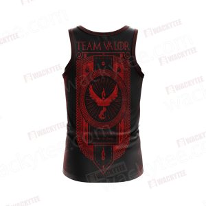 Team Valor Pokemon Go New Unisex 3D Tank Top