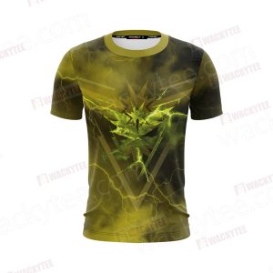 Team Instinct Pokemon Go New Unisex 3D T-shirt