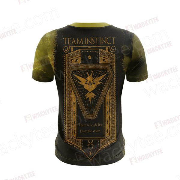 Team Instinct Pokemon Go New Unisex 3D T-shirt