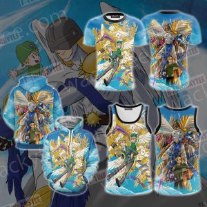 Digimon Takaishi Takeru And Angemon Unisex 3D Hoodie