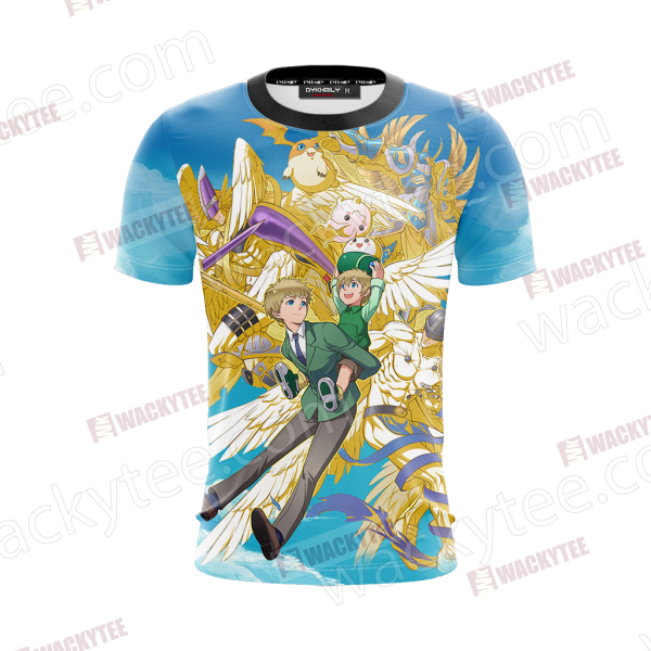 Digimon Takaishi Takeru And Angemon Unisex 3D T-shirt