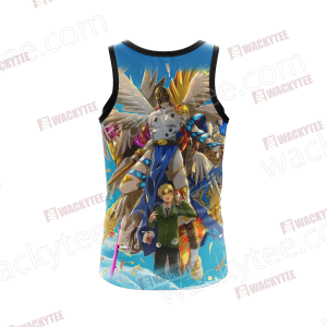 Digimon Takaishi Takeru And Angemon Unisex 3D Tank Top