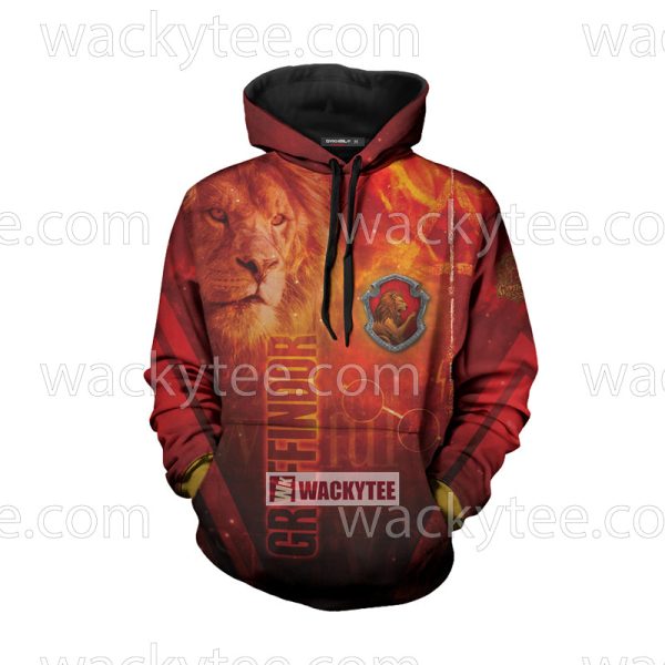 The Brave Gryffindor Harry Potter New Look 3D Hoodie