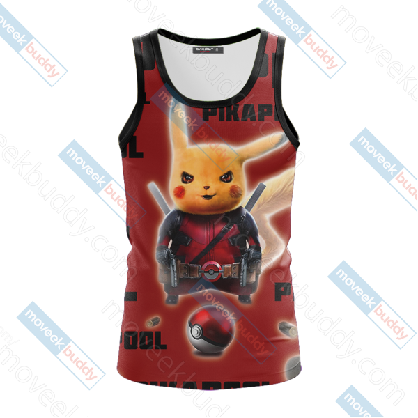 PikaPool Deadpool And Pikachu New Unisex 3D Tank Top