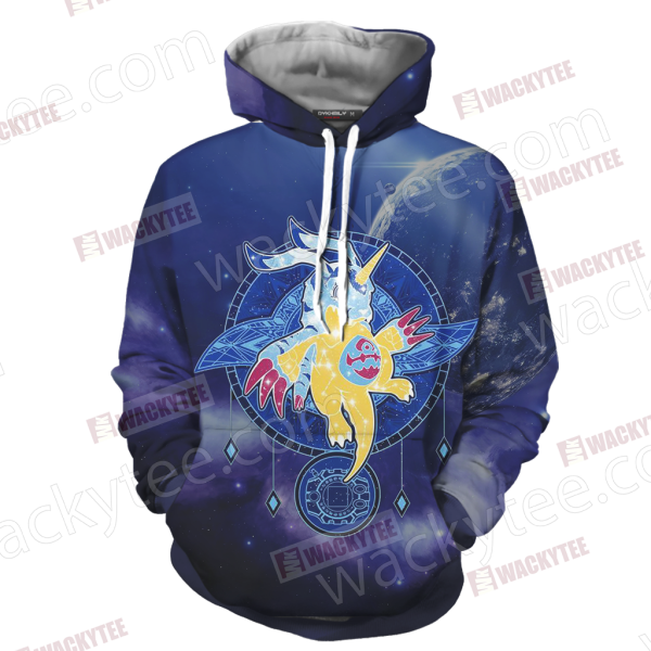 Digimon New Garurumon 3D Hoodie