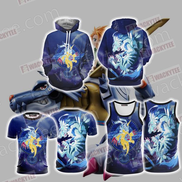 Digimon New Garurumon 3D Hoodie