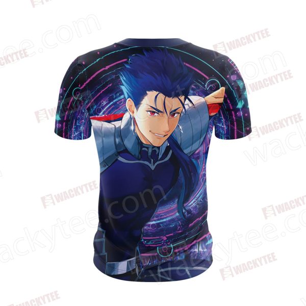 Fate/Stay Night Lancer Unisex 3D T-shirt