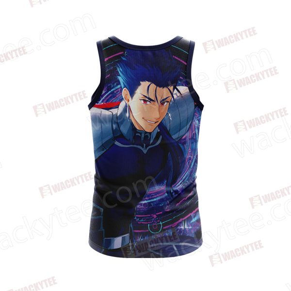 Fate/Stay Night Lancer Unisex 3D Tank Top