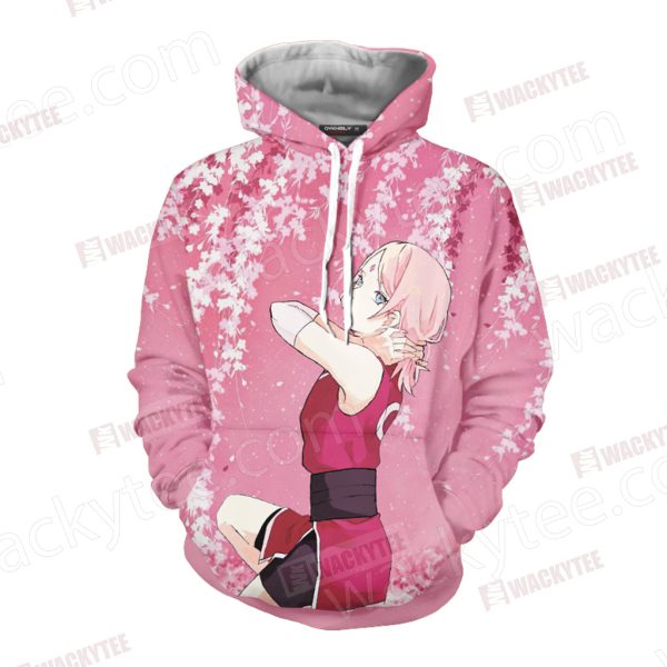 Naruto Sakura Haruno 3D Hoodie Dress