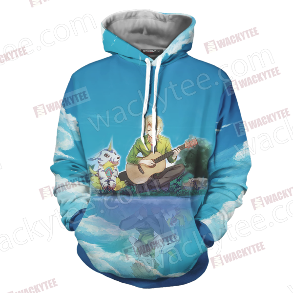 Digimon Matt And Gabumon 3D Hoodie