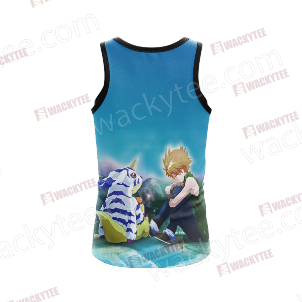 Digimon Matt And Gabumon 3D Tank Top