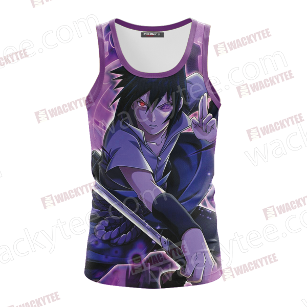 Naruto Uchiha Sasuke Unisex 3D Tank Top