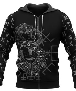 JORMUNGANDR – Son of Loki Viking Zip Hoodie