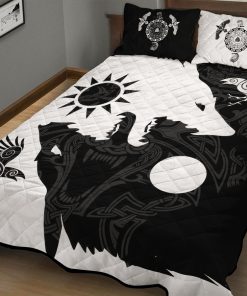 Viking-Quilt-Set-Yin-Yang-Wolf-And-Raven