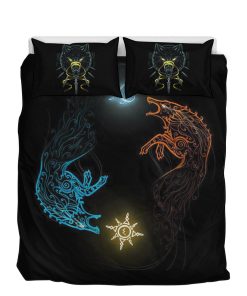 Viking-Quilt-Set-The-Norse-Wolves-Chasing-the-Moon-and-Sun