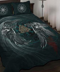 Viking-Quilt-Set-Twin-Ravens-Whimsical-Artistry