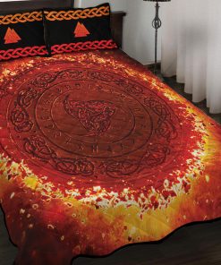 Viking-Quilt-Set-Flaming-The-Triple-Horn-of-Odin-Glory