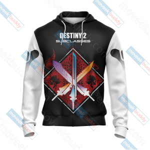 Destiny New Look Unisex Zip Up Hoodie Jacket   