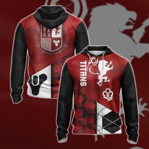 Destiny 2 - Titans Unisex 3D T-shirt Zip Hoodie Pullover Hoodie Zip Hoodie S 