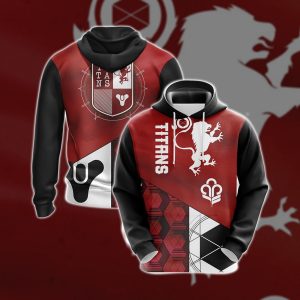 Destiny 2 - Titans Unisex 3D T-shirt Zip Hoodie Pullover Hoodie Hoodie S 