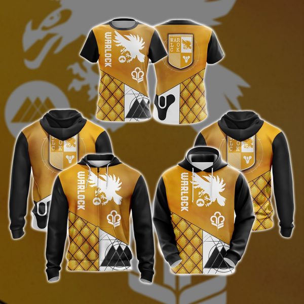 Destiny 2 - Warlock New Look Unisex 3D T-shirt Zip up Hoodie Pullover Hoodie