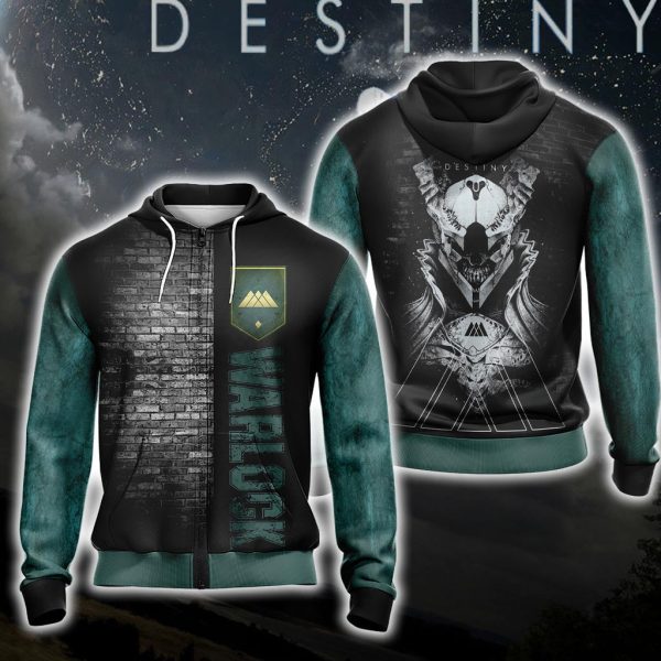 Destiny 2 - Hunter Warlock Titan Zip Up Hoodie T-Shirt Pullover Hoodie Warlock Zip Hoodie S