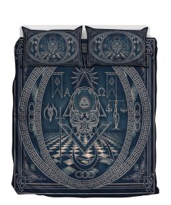 Freemason-Quilt-Set-Eye-in-triangle-Skull