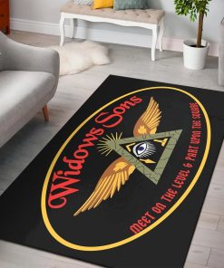 Freemason Area Rug Widows Sons Meet On The Level