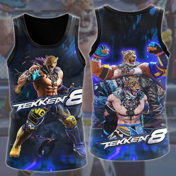 Tekken 8 King Video Game All Over Printed T-shirt Tank Top Zip Hoodie Pullover Hoodie Hawaiian Shirt Beach Shorts Joggers