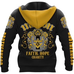 Freemason Hoodie Brotherhood Faith Hope Charity