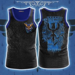 Harry Potter Hogwarts House Gryffindor Slytherin Ravenclaw Hufflepuff Unisex 3D Tank Top Ravenclaw S 