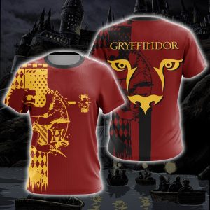 Harry Potter Hogwarts House Gryffindor Slytherin Ravenclaw Hufflepuff T-shirt Zip Hoodie Pullover Hoodie   