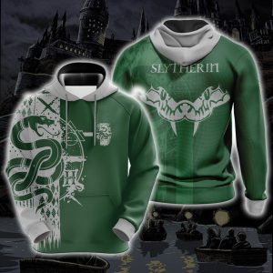 Harry Potter Hogwarts House Gryffindor Slytherin Ravenclaw Hufflepuff T-shirt Zip Hoodie Pullover Hoodie   