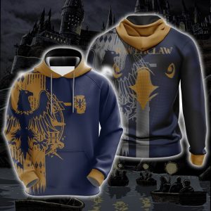 Harry Potter Hogwarts House Gryffindor Slytherin Ravenclaw Hufflepuff T-shirt Zip Hoodie Pullover Hoodie   