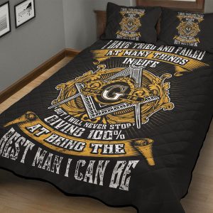 Freemason Quilt Set Being The Best Man I Can Be