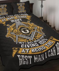 Freemason Quilt Set Being The Best Man I Can Be