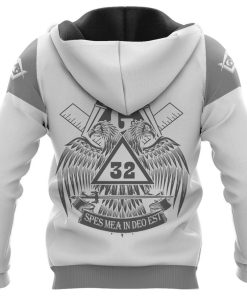 Freemason Hoodie The Double-Headed Eagle Spes Mea In Deo Est