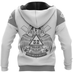Freemason Hoodie The Double-Headed Eagle Spes Mea In Deo Est