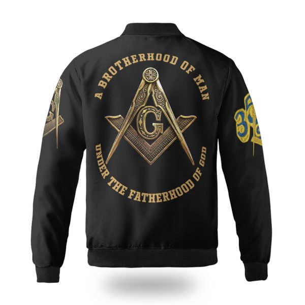 Freemason Bomber Jacket A Brotherhood Of Man Under The Fatherhood Of God
