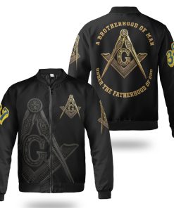 Freemason Bomber Jacket A Brotherhood Of Man Under The Fatherhood Of God