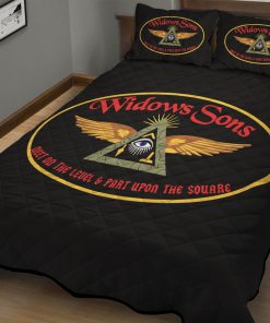 Freemason Quilt Set Widows Sons Symbol