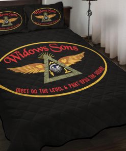 Freemason Quilt Set Widows Sons Symbol