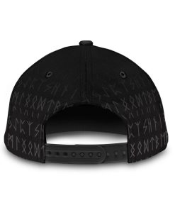 Viking Classic Cap Norse Raven Of Odin With Rune