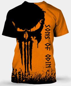 Viking T-shirt Skull Valknut Sons Of Odin