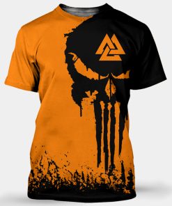 Viking T-shirt Skull Valknut Sons Of Odin