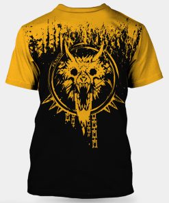 Viking T-shirt Valknut Skull Until Valhalla Fenrir