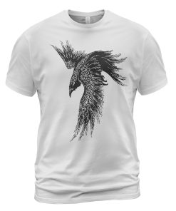 Viking T-shirt Raven Of Odin Norse Art White